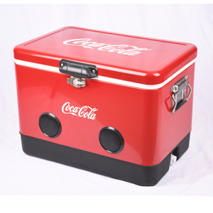 Chất lượng hàng đầu Red 54qt tùy chỉnh Retro hộp mát Dã Ngoại bãi biển cắm trại kim loại <span class=keywords><strong>Ice</strong></span> <span class=keywords><strong>Cooler</strong></span> - Product Image 3
