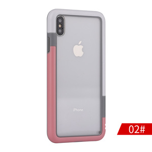 En stock <span class=keywords><strong>anti</strong></span> <span class=keywords><strong>chute</strong></span> double couleur acrylique transparent pour iphone X/XSM/XR - Product Image 3