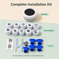 Filtre à eau domestique pour robinet de cuisine et salle de bain, purificateur ACF 4 étapes, système pressurisé écologique, fournisseur en gros avec réduction