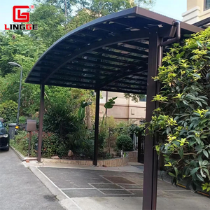 Structure <span class=keywords><strong>en</strong></span> aluminium robuste, abri de voiture autoportant, toiture <span class=keywords><strong>en</strong></span> polycarbonate, tente de stationnement pour voiture, auvent <span class=keywords><strong>en</strong></span> métal - Product Image 5