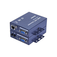USB teclado ratón VGA UTP LAN extensor con Audio 1080P TX RX 990ft 300m para PC portátil escritorio Notebook a TV proyector CCTV