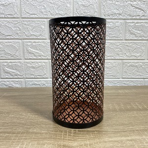 Decorazione Natalizia per la Casa, Portacandele in Metallo Nero, Eleganti Portacandele Traforati per Matrimoni, Oggetti Decorativi per Feste e Casa - Product Image 2