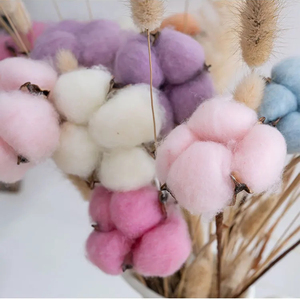 Wholesale Artificial <strong>Cotton</strong> <strong>Stems</strong> Factory Direct For DIY Bridal Bouquets Gift Shop Supplies And Photography Props - Product Image 3