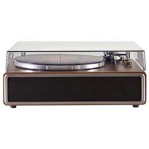   Tourne-disque rétro, phonographe, haut-parleur, système audio pour salon, 43x36x17,5 cm, fermé - Product Image 3