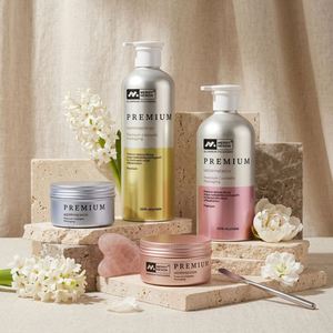 Minimalist Matte Finish <b>Bottles</b> Aluminum Shampoo <b>Bottle</b> with Pump Head Aluminum <b>Bottles</b> for Body Wash Shampoo Shower Gel - Product Image 1