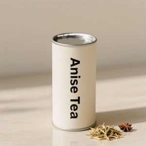 Free Sample <b>Large</b> 500g Recyclable Empty Round Canister Coffee Biscuit Storage <b>Box</b> Food Loose Tea Can Package for Food Grade - Product Image 1