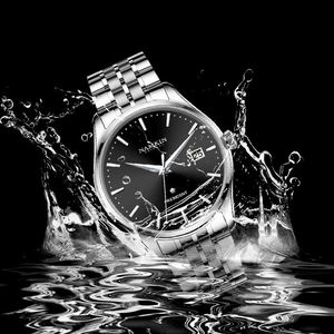 Produit à succès 2025, montre mécanique pour homme en acier inoxydable, style simple et tendance, 8901 - Product Image 6