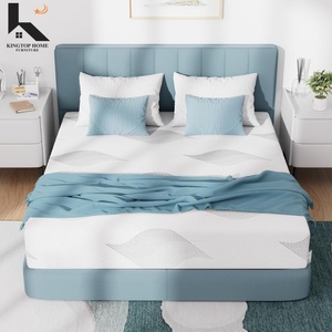 Matelas en mousse à mémoire de forme blanche |   <span class=keywords><strong>Lit</strong></span> dans une boîte, mousse ventilée rafraîchissante certifiée CertiPUR-US, housse <span class=keywords><strong>amovible</strong></span> lavable - Product Image 1