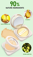 Poudre compacte minérale végane 22 teintes Couvrance totale Imperméable Contrôle du sébum Fini mat Correcteur Marque privée OEM 9g