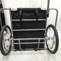 Meilleure vente Durable 50kg en acier inoxydable vélo Pet remorque nouvel état roulement à rouleaux véhicule de remorquage