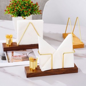 Walnut Wood Toothpick Holder With Tissue Stand Minimalist Design For Tabletop Use In Hotels And Restaurants - Product Image 3