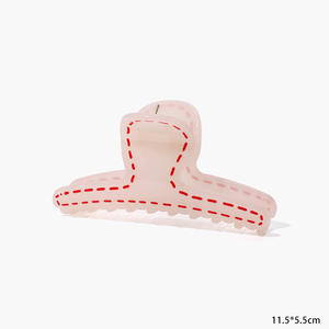 Pinza de Pelo Acrílica Elegante Personalizada en Color Sólido Marrón y Negro, Pinza de Pelo Larga de Plástico para Mujer, Creatividad a la Moda - Product Image 6