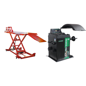 Elevador de Motocicletas Tipo Tijera CHENTUO CT601 de Acero, Capacidad de 800 kg, Elevador Hidráulico de un Cilindro, Certificado CE, CA 220V/380V, Elevación de 1200 mm - Product Image 1