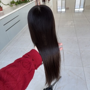 Topper de cabello humano europeo de doble dibujo de Color marrón Natural para adelgazar el cabello Topper de densidad ligera Mono Mesh <span class=keywords><strong>Crown</strong></span> Hair Topper - Product Image 5