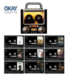 Aimant de réfrigérateur en vinyle de style ancien, aimant de réfrigérateur musical, autocollant magnétique puissant, décoration - Product Image 3