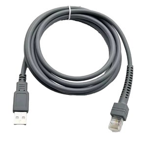 Câble de scanner de codes-barres USB 2.0 RJ45 tressé CBA-U01-S07ZAR à charge rapide 3A, 1,8 m, pour Motorola <span class=keywords><strong>Symbol</strong></span> <span class=keywords><strong>LS1203</strong></span> LS3408, en PVC et cuivre pur - Product Image 1