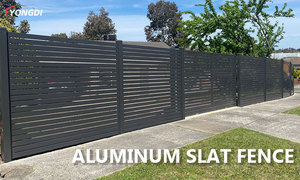 Valla de aluminio para jardín al aire libre personalizada, cuchillas de Louvre modernas con recubrimiento en polvo, valla de límite de pantalla de privacidad de estilo australiano - Product Image 6