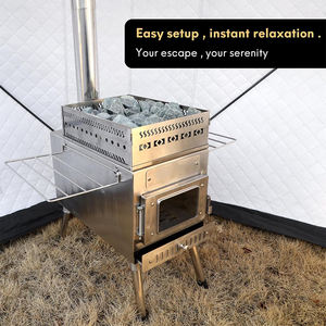 新しいデザイン冬防水屋外モバイルサウナテントポータブル屋外サウナテント - Product Image 5