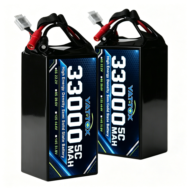 6S 12S 14S 33000mAh Semi-Solid Battery High Capacity Long Endurance Fixed Wing VTOL UAV Drone