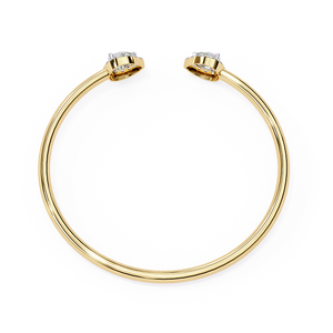 Pulseras de Oro para Mujer, Diseño Simple, Aspecto Brillante, Elegante, Joyería para Uso Diario, Idea de Regalo - Product Image 1