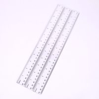 Règle transparente double échelle de 15, 20, 30 cm pour le bureau – Papeterie de mesure en gros