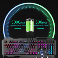 Ordinateur portable XINMENG K680, clavier et souris sans fil haut de gamme pour joueurs, ensemble combo