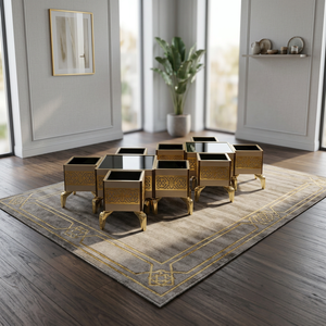 Conjunto de Sala de Estar Tradicional Árabe Majlis |   Tela Plegable Extensible Modular |   Personalizable |   Envío Gratuito a Todo el Mundo - Product Image 3