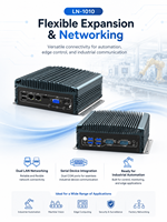 Computadora Integrada Sin Ventilador, con Múltiples Puertos de Entrada/Salida, LAN Dual, COM, USB, HD, VGA, para Proyectos OEM/ODM, Compatible con Windows y Linux, PC Industrial Integrado