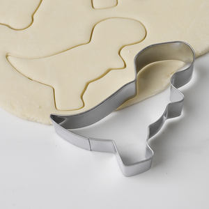 Juego de 3 Cortadores de <span class=keywords><strong>Galletas</strong></span> de Acero Inoxidable con Forma de Dinosaurio, Ecológicos y Aptos para Lavavajillas, con Diseño de T-Rex, Brontosaurio y Huella de Dinosaurio para Niños - Product Image 5