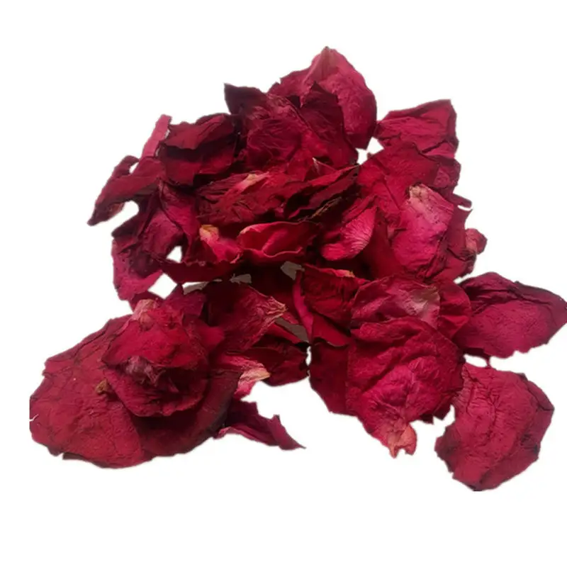 Grosir 100% Bunga Mawar Kering Organik Alami Kuncup Mandi Beku Kelopak Mawar Kering