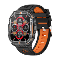 Reloj Inteligente HT38 para Hombre con Pantalla Grande de 2.01 Pulgadas, Resistente al Agua IP68, Múltiples Modos Deportivos, Reloj Inteligente para Exteriores con Linterna