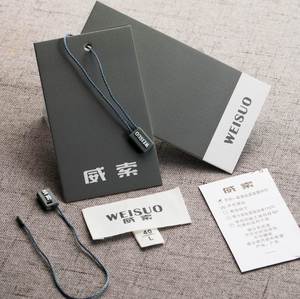 New Design Swing Hang Tag Printed Customer Logo Eco Friendly Price Tags for <b>Clothes</b> Home Textile Toys Bags Shoes - Product Image 1
