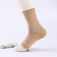 Chaussettes de sport tricotées à doigts ouverts, respirantes, avec talon élastique de compression