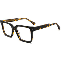 Montures de lunettes optiques haut de gamme, grandes, anti-lumière bleue, pour hommes, luxe, vintage, carrées, en acétate écaille de tortue
