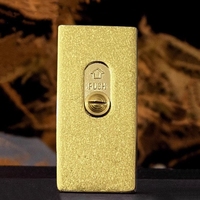 Mode pur cuivre mince rétro meule kérosène allume-cigare, cadeaux uniques pour hommes (carburant non inclus)