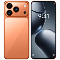 Téléphone phare I17 Pro Max 5G Octa Core 8 Go 256 Go Appareil photo 48 MP Écran LED AMOLED 90 Hz >7 pouces 6000 mAh Android 15 MTK Dimensity Débloqué