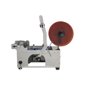 Semi-automatic Desktop Round Plastic Bottle Cans Sticker <b>Labeling</b> <b>Printing</b> <b>Machine</b> With Stainless Steel Housing - Product Image 3