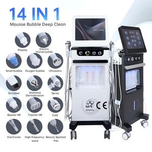Machine faciale d'oxygène d'hydrogène à haute fréquence 12-en-1 Jet pour la peau Hydra Bubble Whitening Pore Clean Water <span class=keywords><strong>Derm</strong></span> - Product Image 1