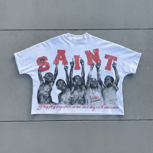 Manufacturer Streetwear Graphic Tshirt Oversized Vintage Boxy <b>Fit</b> <b>Cropped</b> Tee <b>Cropped</b> Acid Wash Graphic Mesh <b>T</b> <b>Shirts</b> Men - Product Image 1