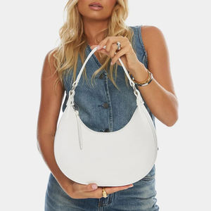 Sac bandoulière demi-lune haut de gamme pour femme, élégant, léger, de luxe, avec fermeture éclair unique, imperméable, grande capacité, portable - Product Image 1