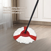 Tête de balai rotative triangulaire colorée en microfibre 120-140g compatible Vileda/O-Cedar