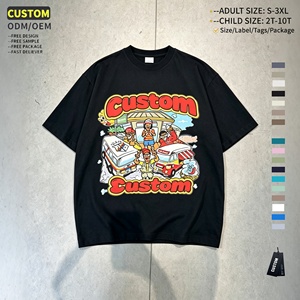 Camiseta Personalizada con Estampado, Oversize, Vintage, de Algodón Grueso para Hombre, Precio Bajo, Estilo Urbano Gráfico, Corte Cuadrado - Product Image 2