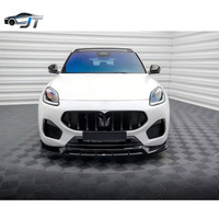 Accessoires de décoration en fibre de carbone pour Maserati Grecale M : Lame avant, jupes latérales, lame arrière, aileron supérieur et kit de carrosserie compact