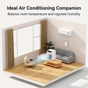 Ventilador Humidificador con 2 Velocidades, Aire Acondicionado Portátil, Ventiladores Pequeños USB Recargables, Ventiladores de Escritorio con Rociador para Oficina, Dormitorio - Product Image 6