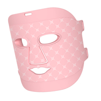 Masque facial en silicone LED pour spa à domicile avec 7 modes de luminothérapie