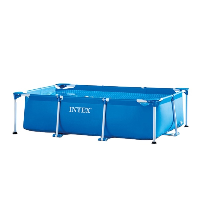 INTEX 28270 28271 28272 28273 Outdoor Inflatable Swimming Pool Adults Children Large Rectangular Pool Rectangular Frame Pool