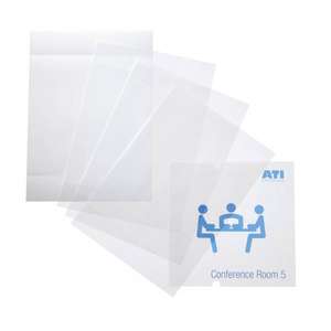 SIGNE EN CRISTAL DURABLE - 4834-19®Inserts de remplacement 210x210mm pour plaque extérieure (multi-pack) SIGNAGE ET MARQUAGE AU SOL - Product Image 1