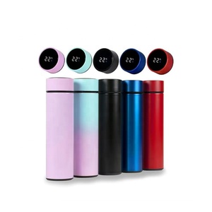 Bouteille <span class=keywords><strong>isotherme</strong></span> intelligente de 500 ml avec affichage numérique LED de la température, tasse à eau, infuseur à thé, isolation sous vide - Product Image 1