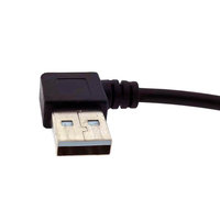 OEM ángulo recto 90 grados USB2.0 equipo eléctrico Cable AM tipo A USB 2,0G/F enchufe extensión ordenador Cable para Multimedia