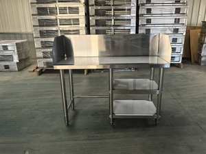 VICTORY Customized <b>Stainless</b> <b>Steel</b> Kitchen Equipment Work <b>Table</b> and Kill Fish Sink for Hotels and Restaurants for Supermarkets - Product Image 6